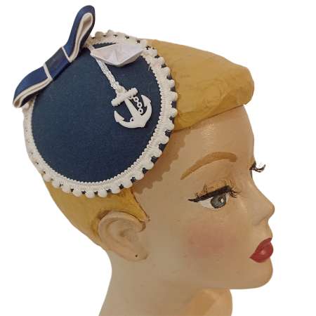 fascinator boat blue