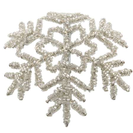 Fascinator Christmas snow flake sparkling