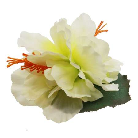 hibiscus hair flower white mirandas choice