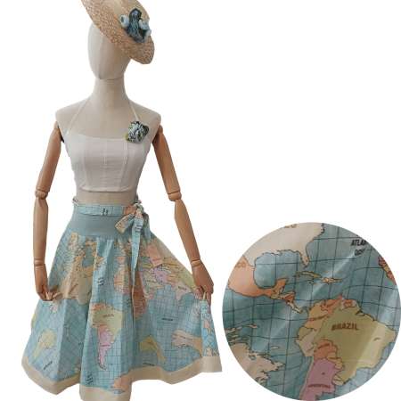 skirt with map