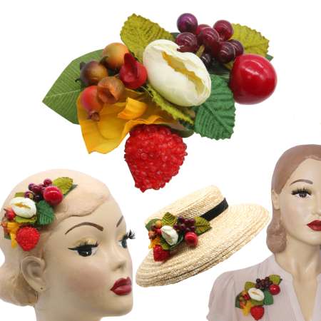 Mushroom hat and fruits changeable flowers