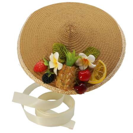 cone hat vintage syle fruits