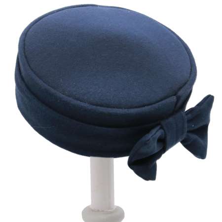 pillbox hat blue 50th vintage