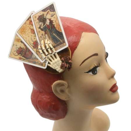 Mini Fascinator with tarot