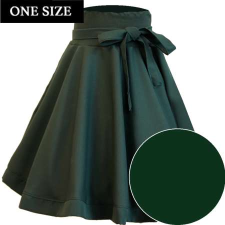 Dark green circle skirt - one size