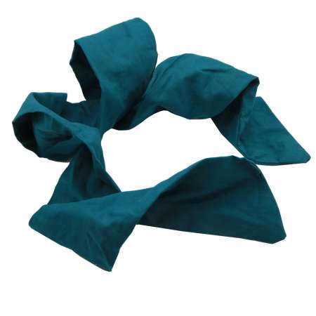 lying: Petrol blue turban hair band with wire