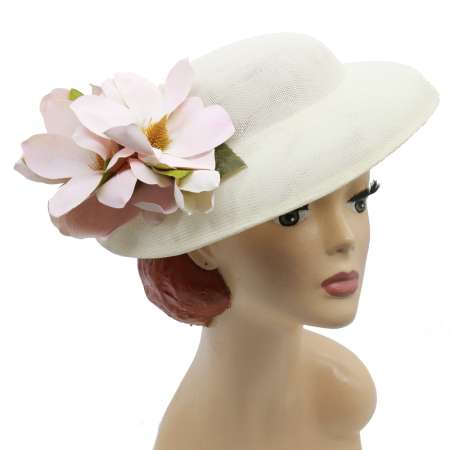 white vintage hat magnolia