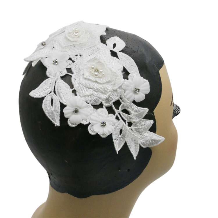 hat white lace vintage
