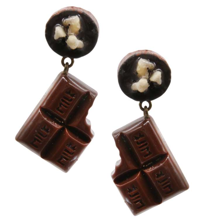 Chocolate earrings