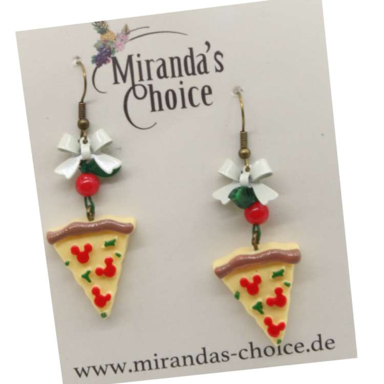 italien pizza earrings