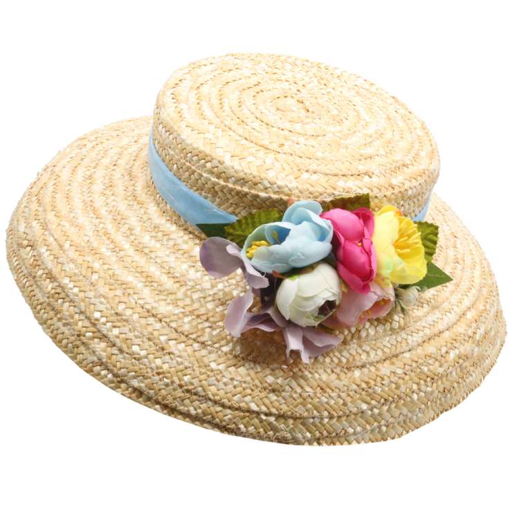 hat flower pastel