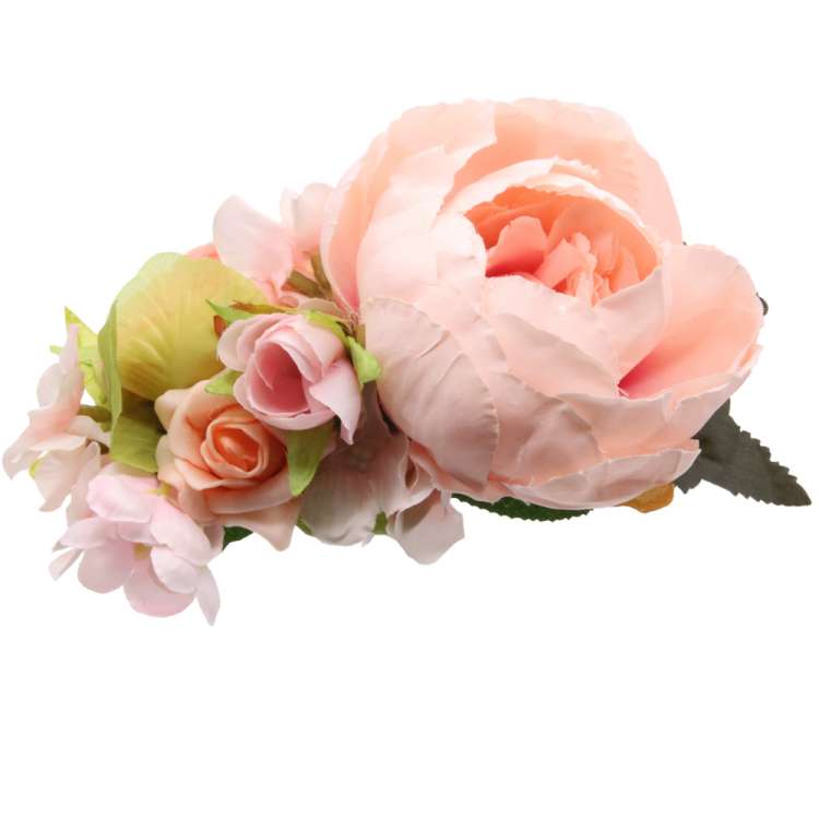 rosy, light pink, Hairflower, clip flower