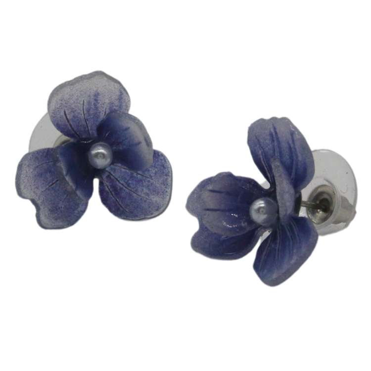 blue violet earrings