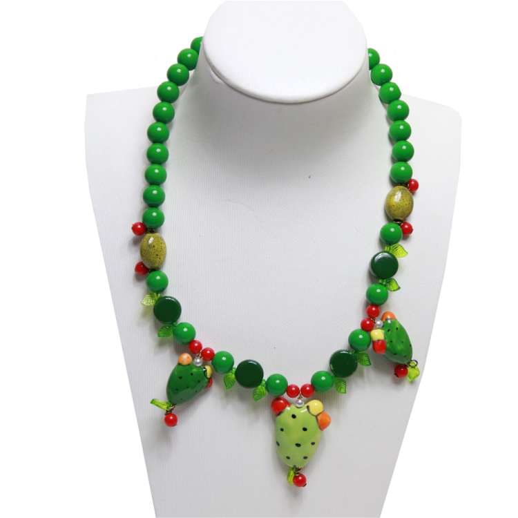 Small Green Cactus - Necklace 02