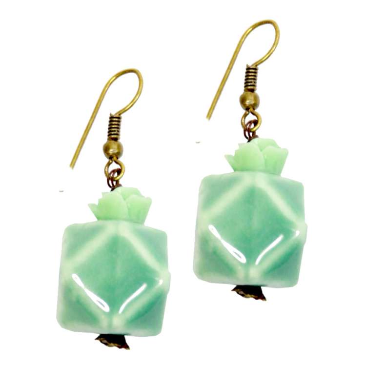 Dodecahedron earrings