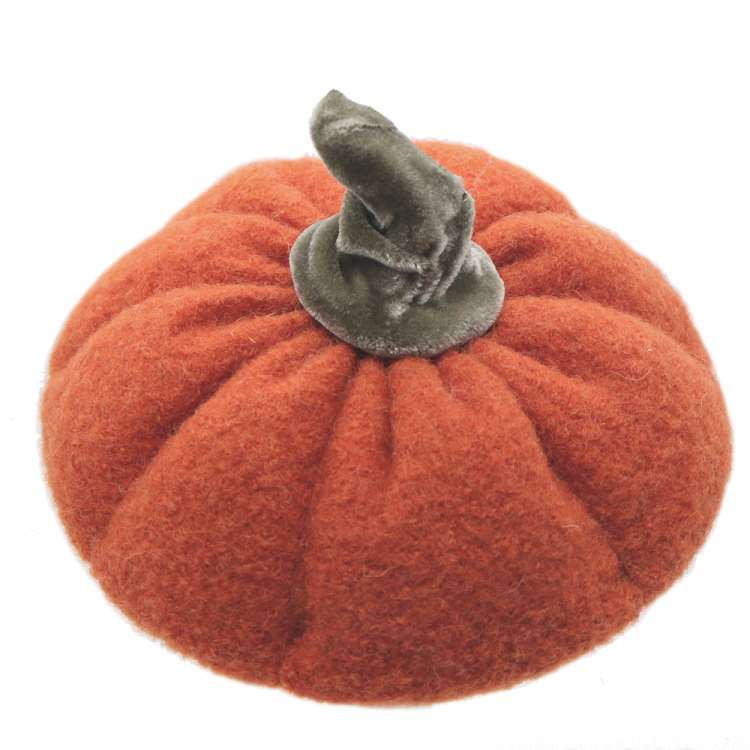 Fascinator in Orange mit Kürbis - Halloween Herbst 2
