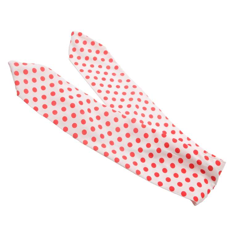 Bandana red dots on white