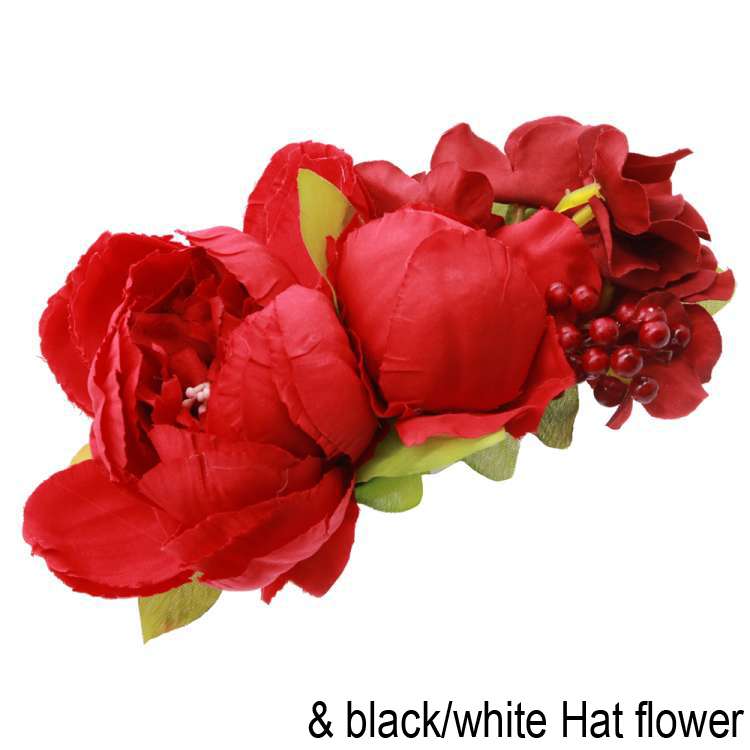 big red hairflower, peony, clip flower