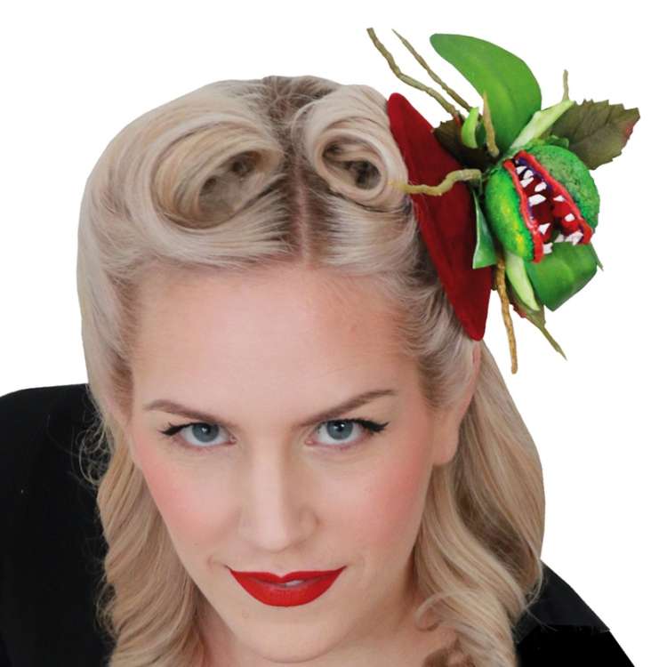 fascinator with carnivorous plant