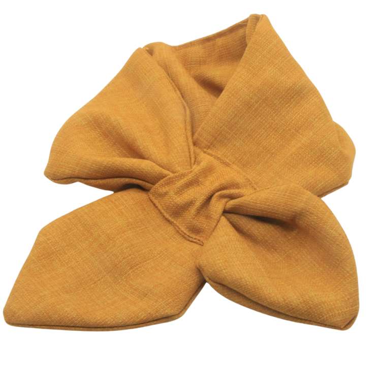 fish tail scarf ochre