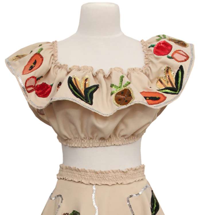 shirt Carmen Miranda with sequins