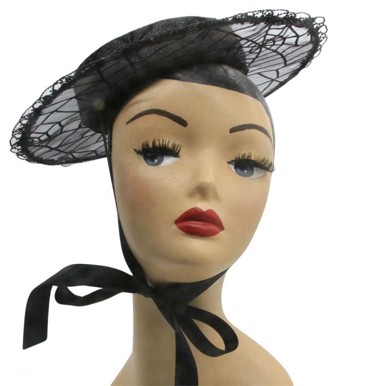 spider web vintage hat