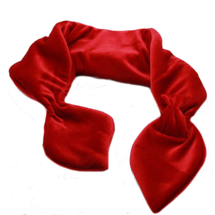 fishtail bow scarf velvet red miranda's choice 20