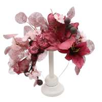 Flower crown: dusky pink