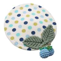 Pastel dotted Fascinator with cute blueberries
