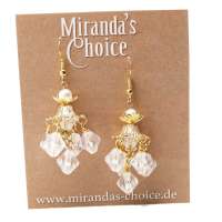 Earrings with chandelier pendant