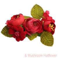 Small red hair flower & small 3in1 pin flower red hair flower & small 3in1 pin flower