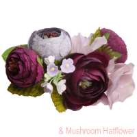 Small lilac hair flower & small 3in1 pin flower purple hair flower & small 3in1 pin flower