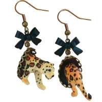 Split Leopard Earrings