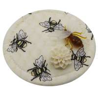 Mini Fascinator with Bees and Flower