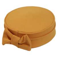 Mustard yellow Pillbox hat - round hat without brim in 50th style