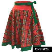 Red Tartan skirt - one size