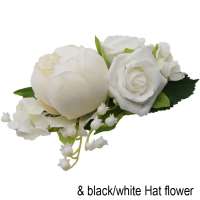 Big white hair flower & 3in1 flower corsage
