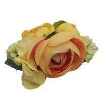 Small yellow hair flower & small 3in1 pin flower