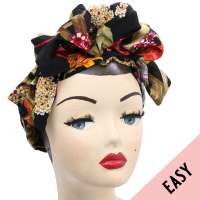 Tropical EASY Turban - pre-tied, with velcro