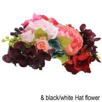 Große Bunte Haarblume & 3in1 Ansteckblume (lila, türkis, rot, rosa)
