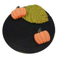 Mini fascinator with pumpkin