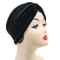 Black velvet ear warmer