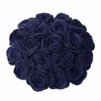 Fascinator with blue roses