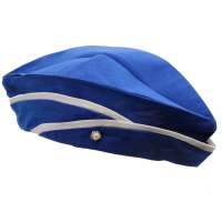 Side cap in royal blue & white