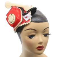 Fascinator with telephone - unique